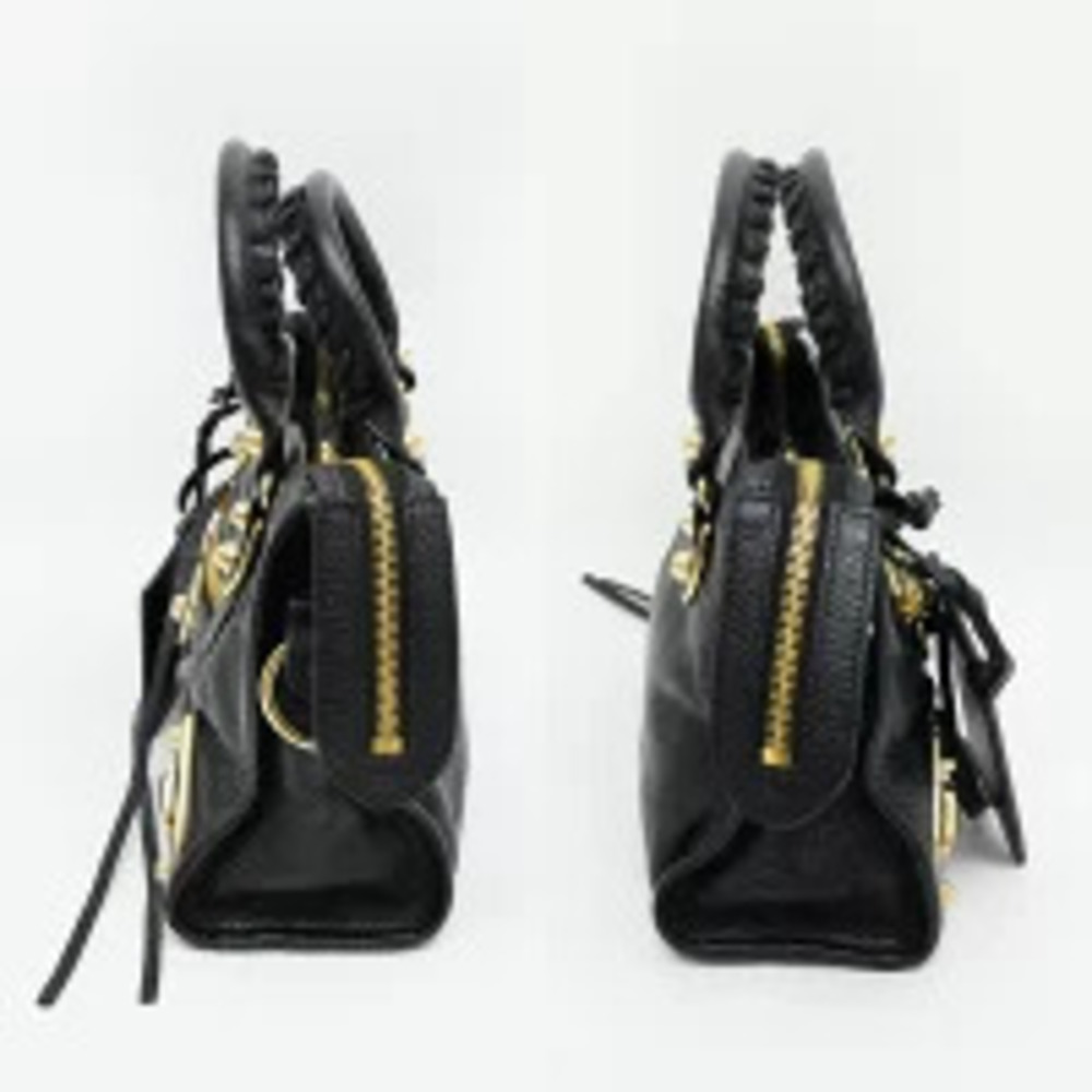 Balenciaga Metallic City Black Hand Shoulder Bag - Picture 2 of 6